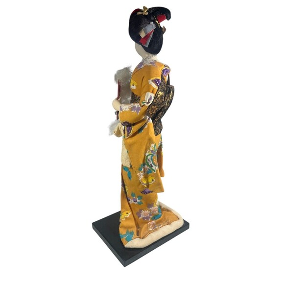 Vintage Japanese Doll Kimono Geisha Maiko Traditional Folk Craft Japan 15 “ Tall - Picture 3 of 16